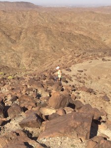 Boulder climbing